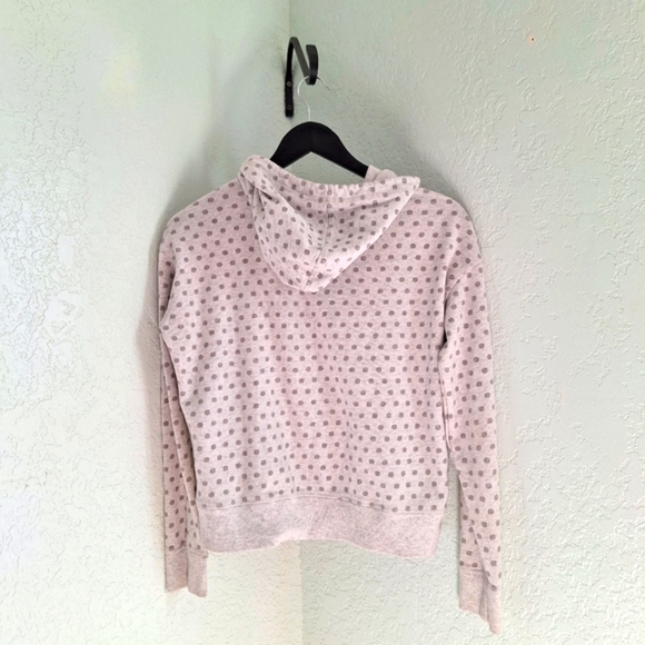 Victoria's Secret Gray Dot Pullover Hoodie XS - Picture 6 of 7